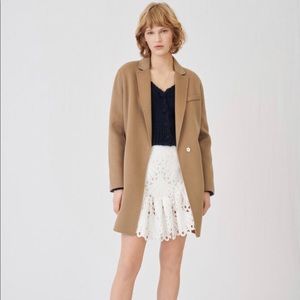 NWT MAJE oversized double faced camel coat